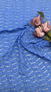 Wholesale High Quality Blue Lace Mesh Hollow Up Effect For Artistic Wedding Evening Party Dresses Clothing from china suppliers