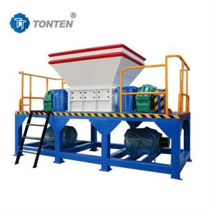 Wholesale Waste Tire Shredder Machine Bucket Plastic Double Shaft Shredder Machine from china suppliers
