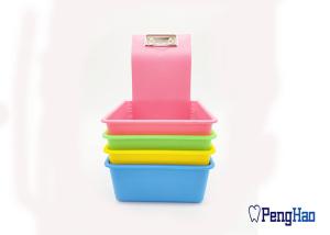 Wholesale Square Shape Dental Lab Tools , Plastic Dental Work Pans With Clip Holder from china suppliers