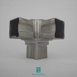 Wholesale Stainless Steel 304 / 316L Handrail Connector Square Support OEM Tee 42.4mm X 2.0mm from china suppliers