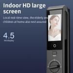 Smart Lock With Face ID Camera Cerradura Biometric Fingerprint Tuya WiFi Video