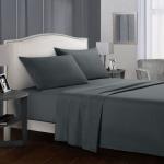 Custom Color Packaging Bed Linen Plain Dyed Home Hotel Bed Flat Fitted Sheet