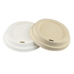 Wholesale 100% Biodegradable Eco 90mm Brown Natural Sugarcane Pulp Cup Lids from china suppliers