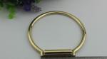 Nice polished custom zinc alloy light gold 60 mm metal handbag handle for bags