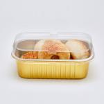 Golden Aluminum Foil Food Disposable Baking Pans With Lids