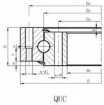 Reliable Single-Row 4 Point Contact Ball Slewing Ring Bearing 800.20A