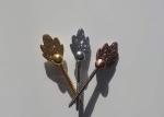 metal Coffin Screw funeral accessoires D005 gold color leaf shape 2.6*9cm coffin