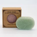 85mm*85mm*25mm White Oval Facial Konjac Sponge Biodegradable