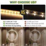Customized 12v24v 8mm 120leds Pink Die-Cutting Board SMD2835 Led Strip Light