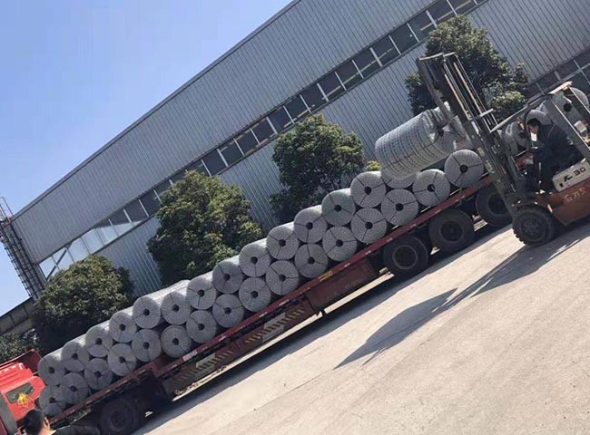 6 8 10 Line Wires Galvanized Welded Mesh For Concrete Weight Coating