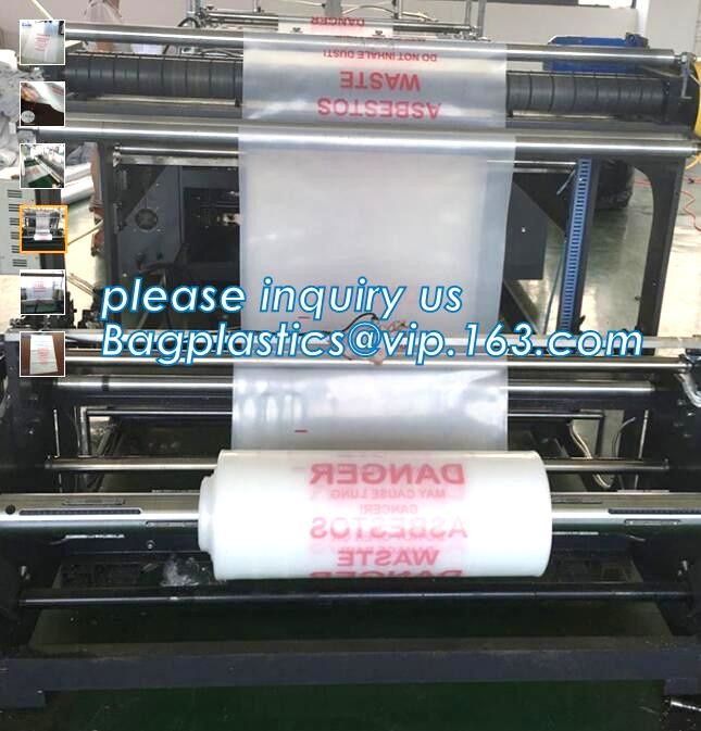 Disposal Asbestos Waste Bags ,Plastic Bags for Asbestos fibers,asbestos waste packaging plastic garbage bag BAGEASE PAC