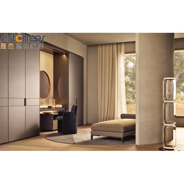 Modern Stylish Aluminium Profile Wardrobe Closet with Customized Size for Bedroom Furniture