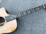 Left handed Cutaway 916 Acoustic guitar,Solid spruce top,Factory Ebony Fretboard