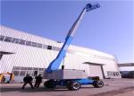 Regulating Wheels Straight Boom Lift With Independently Operated Hydraulic
