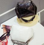 2016 sequined shoulder bag female alligator handbag new European and American