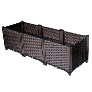 Wholesale Commercial Street PP Plastic Raised Planter Boxes External Weather Resistant from china suppliers