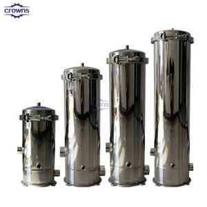 Wholesale Industrial water pre treatment filter SS304 316 Stainless mechanical multi media filter housing from china suppliers