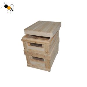 Wholesale 32cm 10 Frames Two Layer Beekeeping Fir Wood Beehive from china suppliers