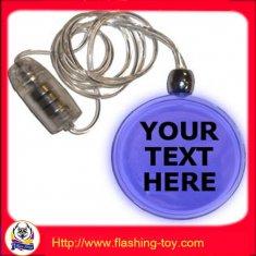 Customized Flower PS LED Flashing Led Necklaces HL-A2206 with LR41 battery