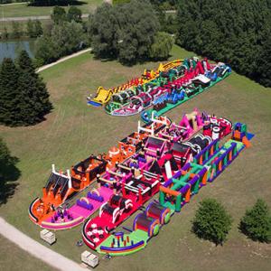 Wholesale Eco Friendly PVC Obstacle Course Bounce House For Adults 5k Inflatable Obstacle Course Races from china suppliers