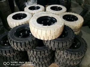 Wholesale Solid Forklift Tires 10 - 28 Forklift Spare Parts Low Speeding High Pressure Performance from china suppliers