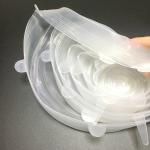 Custom Flexible Silicone Kitchen Utensils Stretch Suction Coffee Soft Lids For
