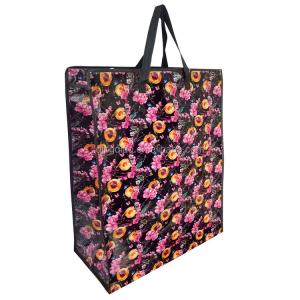 China Grocery Woven Shopper Non Woven Poly Bags Lamination Woven Reusable Shopping Bag on sale