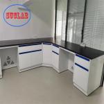 All Steel Lab Furniture with Shelves for Chemical Laboratories