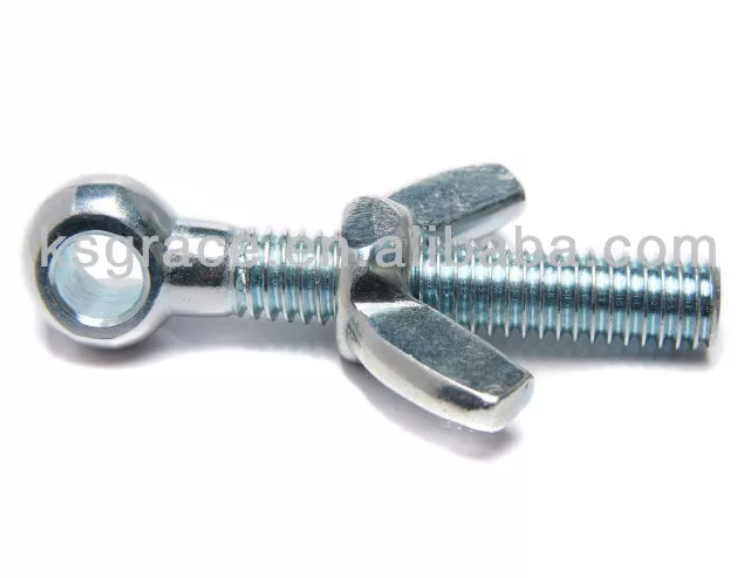 M4 To M100 Lifting Ring Eye Bolt Dog Bolt With Wing Nut