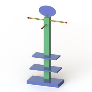 Wholesale MDF Frame Branded Display Stands With Tubular Arms from china suppliers