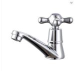 Chrome Plated Plastic Metal Hybrid Basin Faucet For Office Building Bathroom