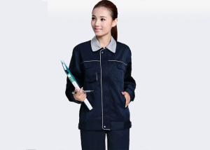 Wholesale Eco - Friendly Industrial Work Uniforms Cuff Snap Design With Pocket On Sleeve from china suppliers