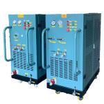 R134a R410a refrigerant recovery pump ac recovery charging equipment 5HP ISO