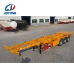 Aotong Tri Axles 40ft Shipping Container Trailer for 45ft Container Transportati