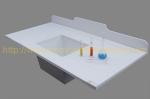 Resist moisture epoxy resin corner countertop matte surface for pharmaceutical