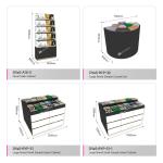 Customized Beauty Shop Fitting Sleek and Durable Cosmetic Display Furnitures