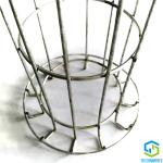 Galvanized Wire 120mm Dust Collector Filter Cage Wire Bent Bottom