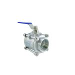 Easy Installation 3 PC Stainless Steel SS316 SS304 Floating Ball Valve for
