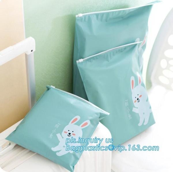 Clear poly leakproof plastic slider zipper bags for packaging, slider zipper