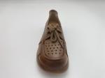 Lady brown breathable hollow lace-up comfortable women's shoes with soft soles
