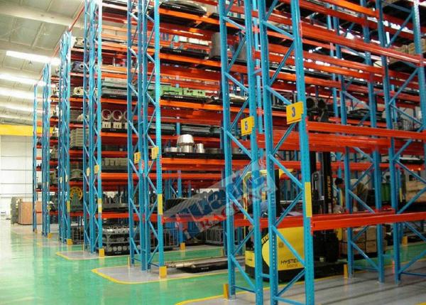 Heavy Duty Shelving Rack Steel Storage Racking 120mm Width For The Logistics
