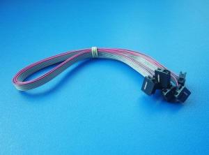 IDC Ribbon Wire Harness Assemblies Red White Flat Wire 1.27MM Pitch for LCD Notebook PC