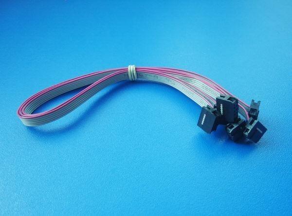 Quality IDC Ribbon Wire Harness Assemblies Red White Flat Wire 1.27MM Pitch for LCD Notebook PC for sale