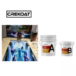 Wholesale Clear 3D Epoxy Resin Floor Coating Self Leveling 1mm Eco Friendly from china suppliers