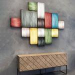 Nordic Style Bedside Wall Lamp Bedroom Background Wall Art Creative colour Wall