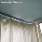 Bendable Window Curved Curtain Rod Plastic Metal Alloy Track Rail Ceiling or
