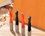 Spiral Flute Tungsten Carbide Inserted Blind Hole Drill Bits 4.5mm