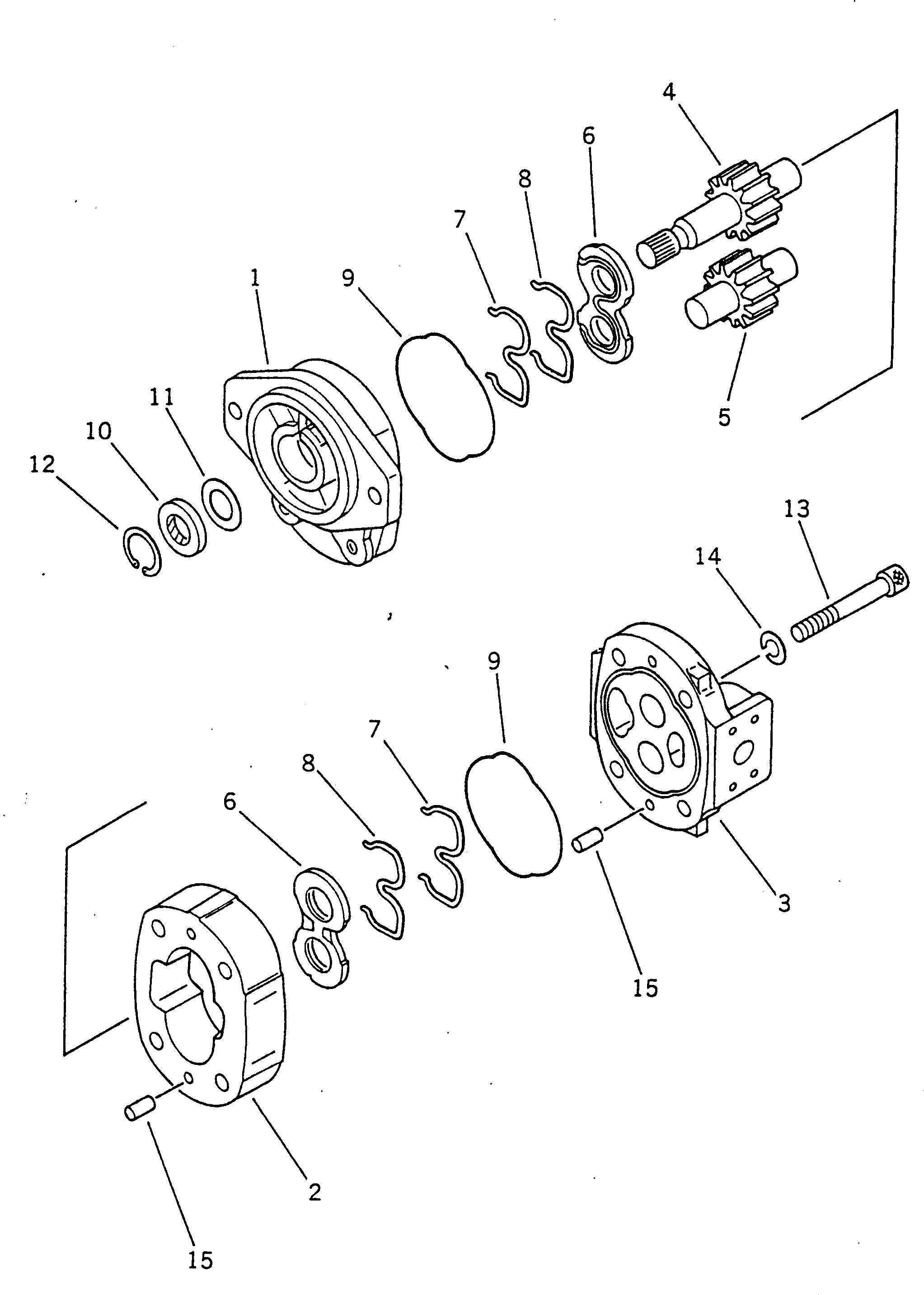 KOMATSU 705-11-33011 Parts PUMP ASS'Y