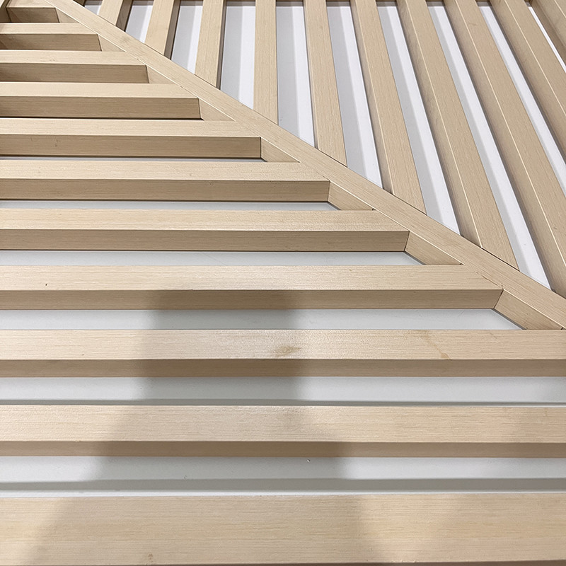 Extruded Baffle Aluminum Metal Ceiling Screen 600x600x30mm Light Weight