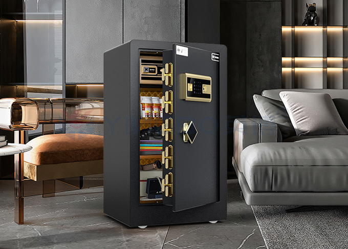 Solid Steel Smart Home Luxury Home Safes 46kg Fingerprint Lock Safe YB/RS-80